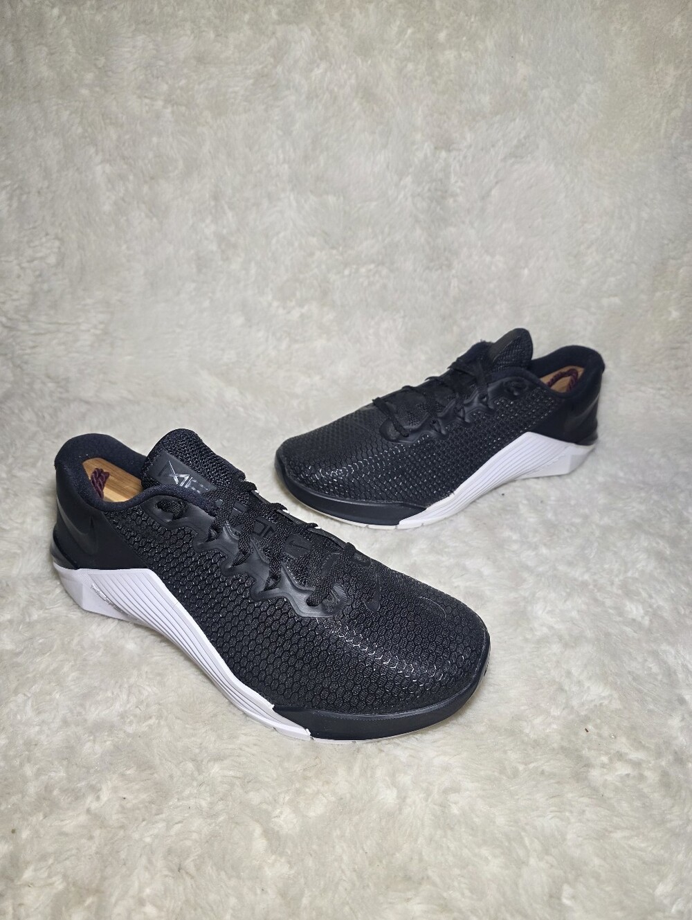 Nike Metcon 5 Women's Cross Training Gym Workout Lifting Shoes Black White 8.5